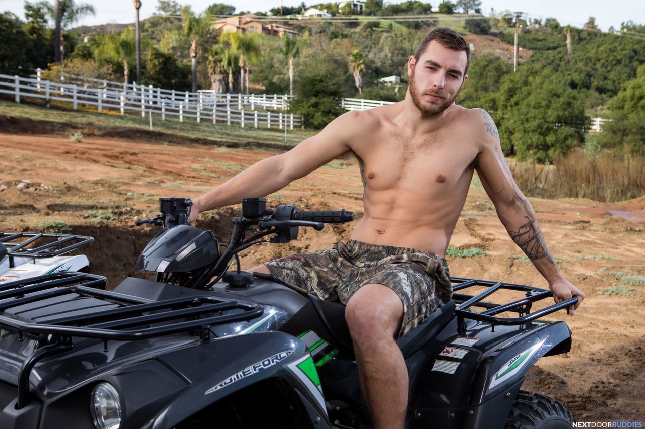 Perverts Johnny Hill & Carter Woods go for a quad ride before having anal sex