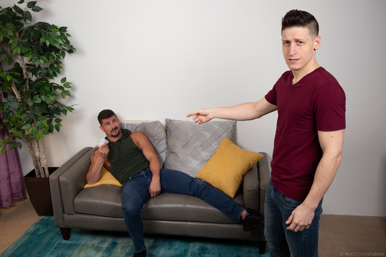 Brunette Dalton Riley receives a rimjob before fucking Sean Maygers in the ass  
