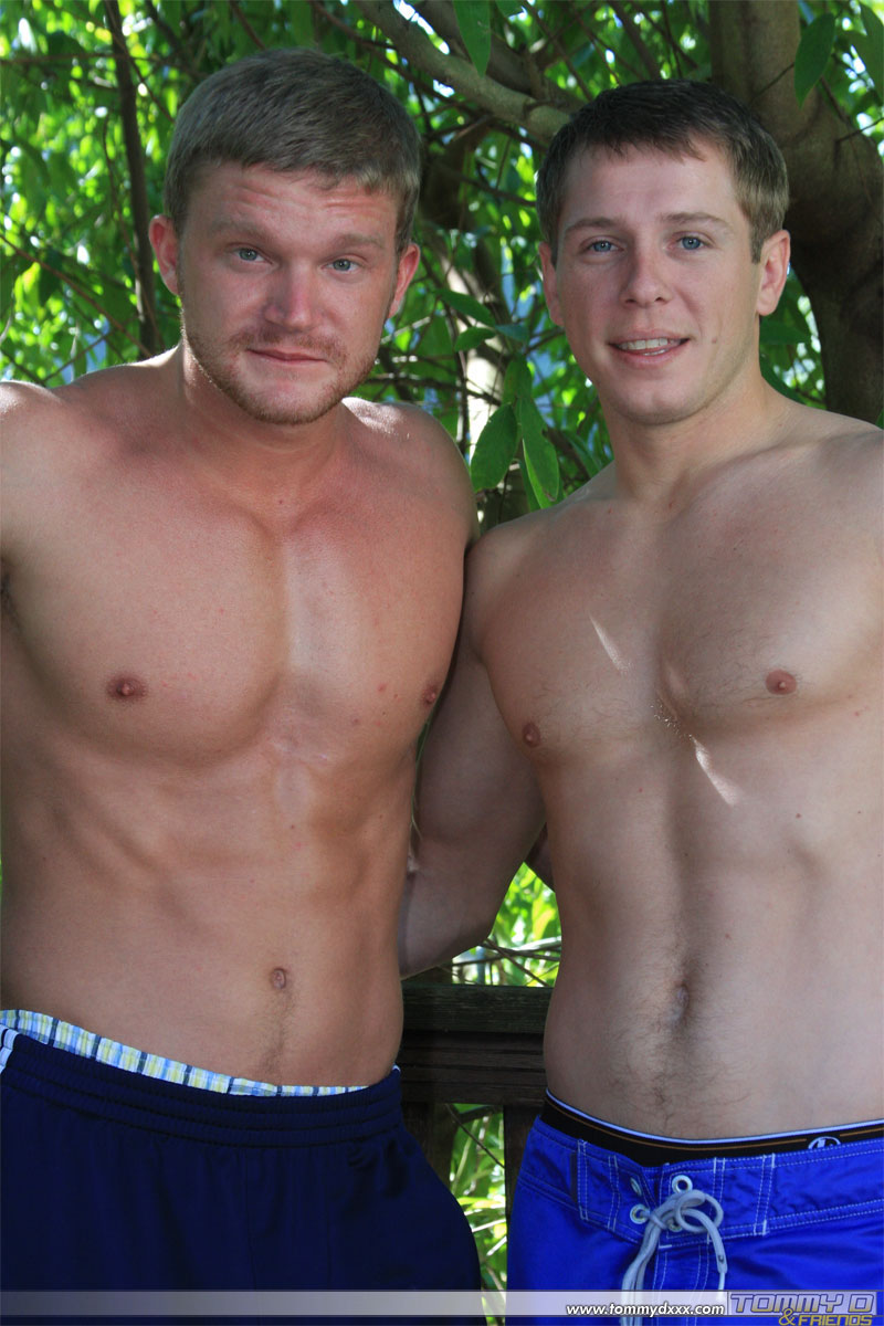Blonde gay neighbors Tommy D & Marcus suck each others rods in a 69  