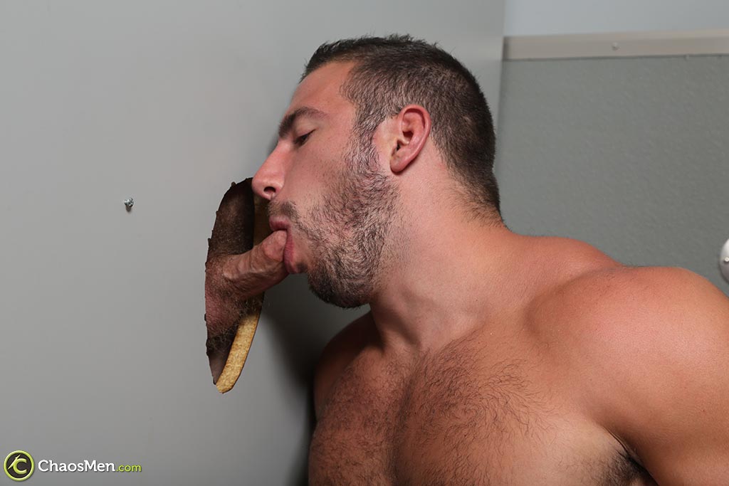 Griffin Barrows & Armani suck & fuck each others rod in gay gloryhole action  