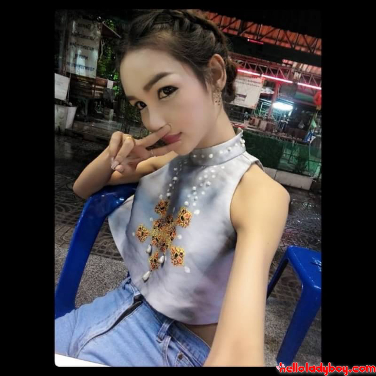 Petite Asian ladyboy Mickey poses in sexy outfits in her compilation  