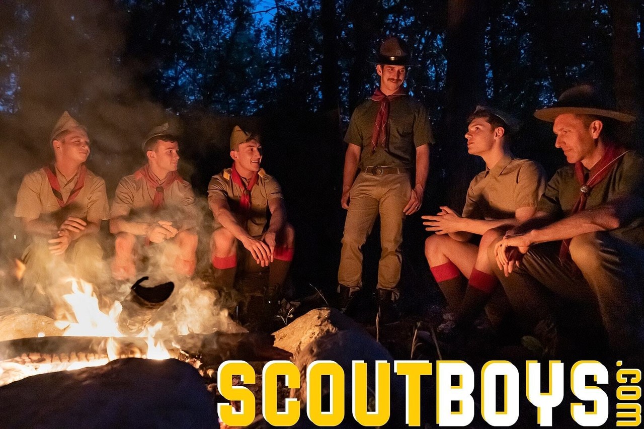 Scout Boys Scout Colton, Scout Logan, Scoutmaster McKeon