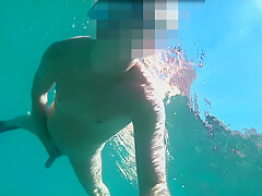 Nude Diving And Snorkeling In The Sea