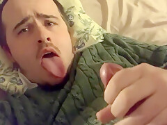 Moaning & Making Myself Cum In My Mouth With My Long Tongue Sticking Out ;p