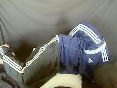Cuffed And Gagged In Adidas Tracksuit