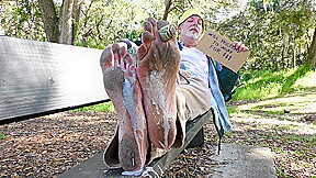 Homeless Man Dirty Foot Worship - Richard Lennox