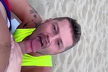 Gay Porn - Blowjobs Public Gay Beach Full Video With Cumshots 14 Min